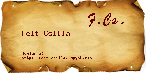 Feit Csilla névjegykártya